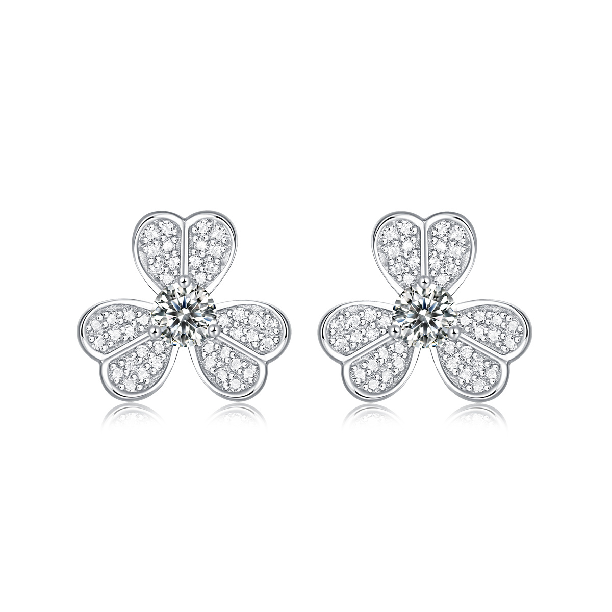 925 silver Eden Mossan Diamond Earrings