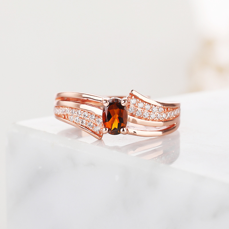 S925 blessing and fortune Tourmaline Ring